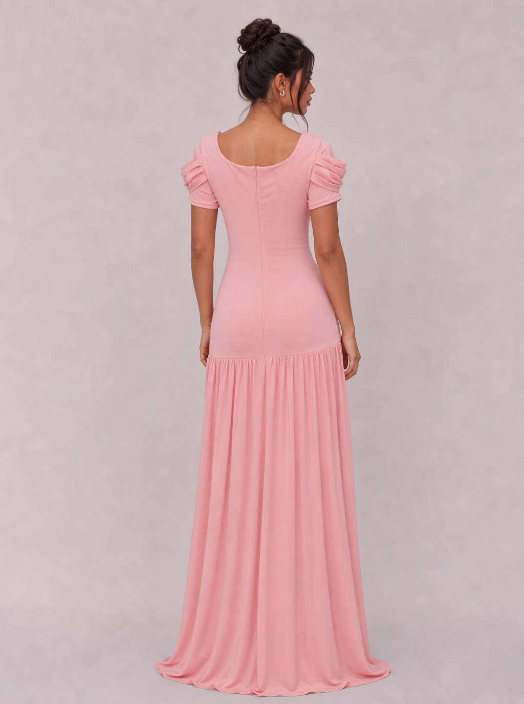 Claribel Draped Ruched Maxi Dress