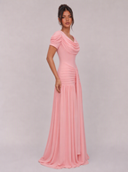 Claribel Draped Ruched Maxi Dress