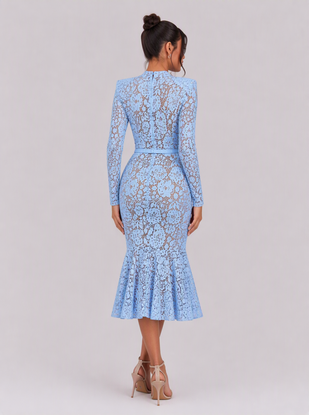 Honoria Floral Lace Midi Dress