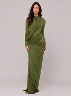Zephrina Calisette ruched knit maxi dress