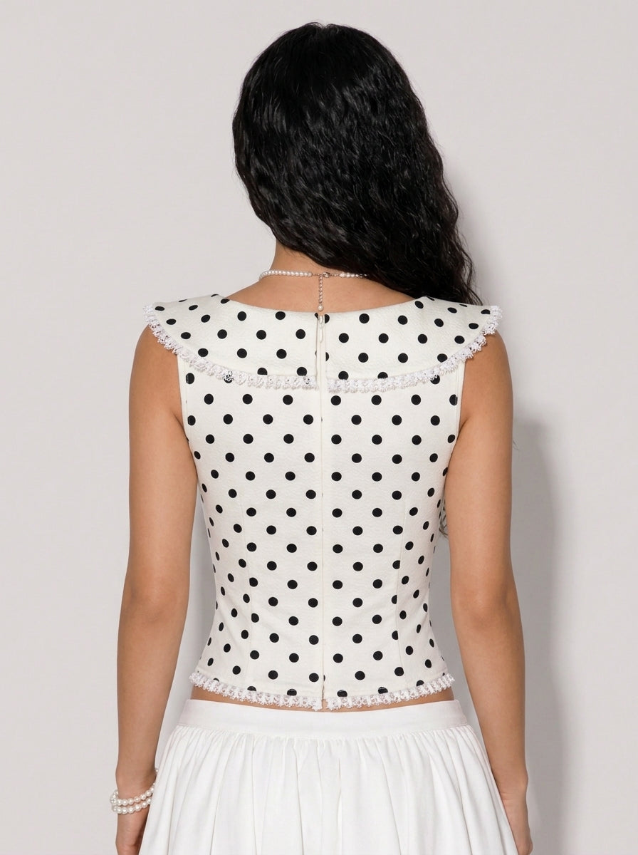 Zephrina Maura polka dot bra in apricot