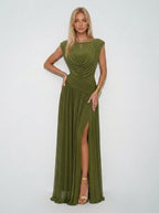 Opal Olive Maxikleid