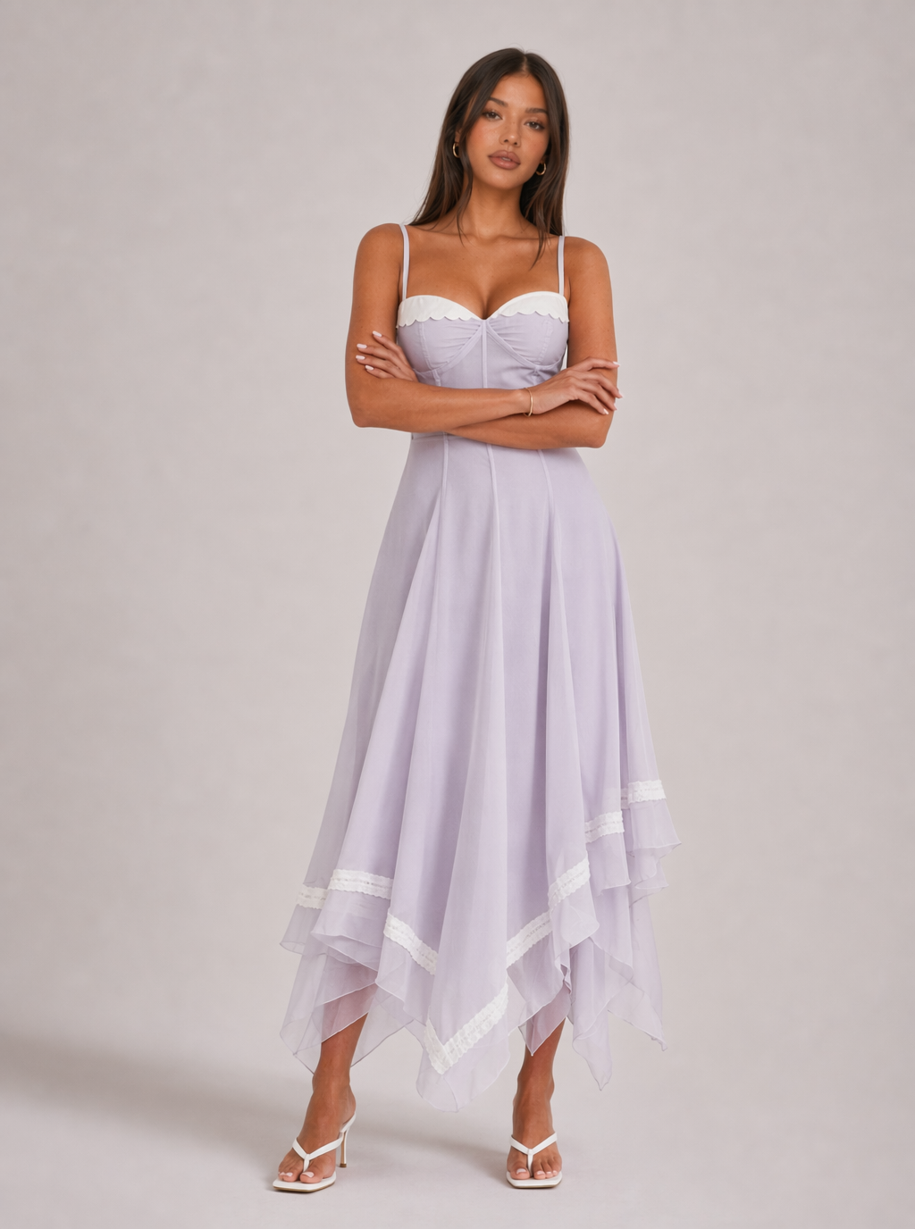 Arabella Rüschen-Maxikleid