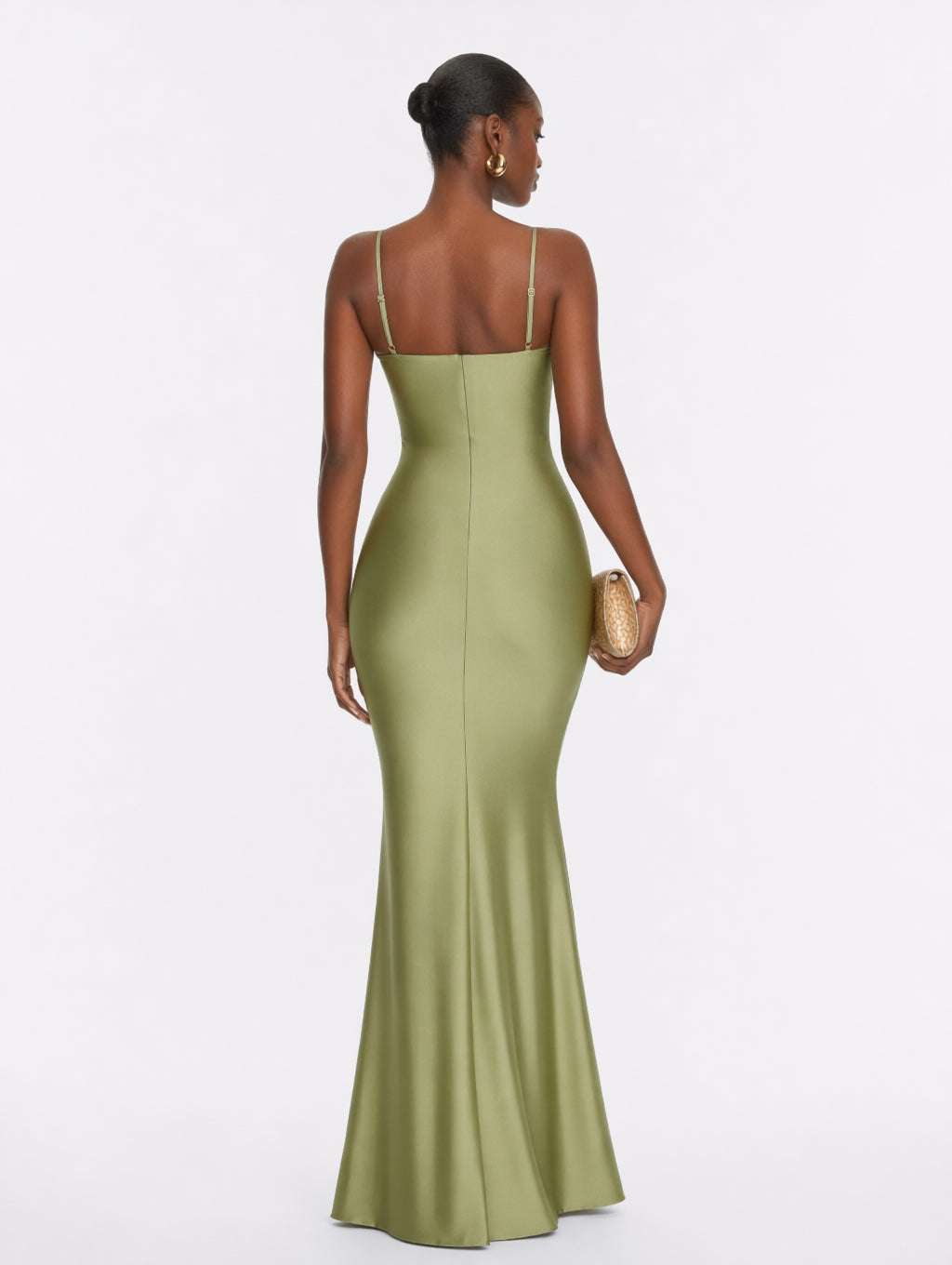 2-in-1 Cape Overlay Mermaid Maxi Dress