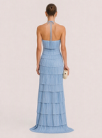 Cianna Sky Tiered Maxi Dress