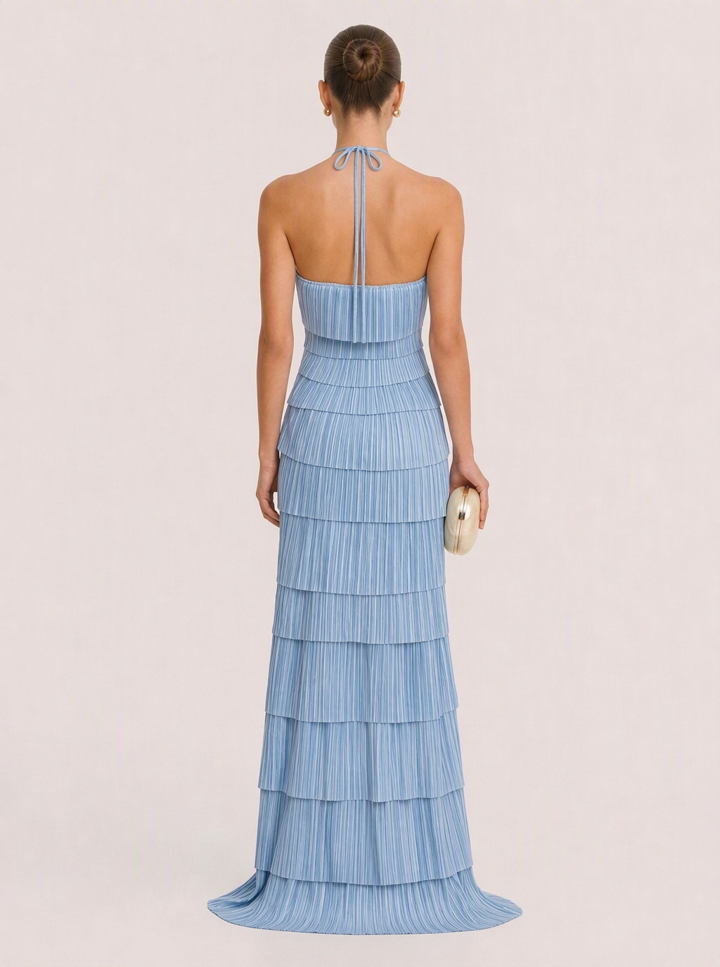 Cianna Sky Tiered Maxi Dress