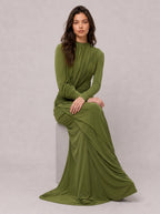 Zephrina Calisette ruched knit maxi dress