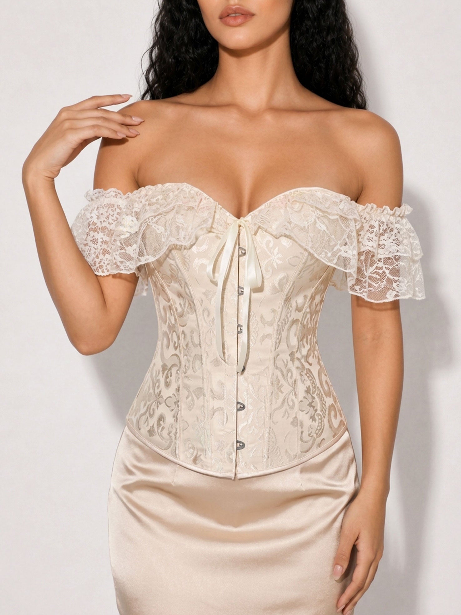 Zephrina Vespera off-shoulder bra in white