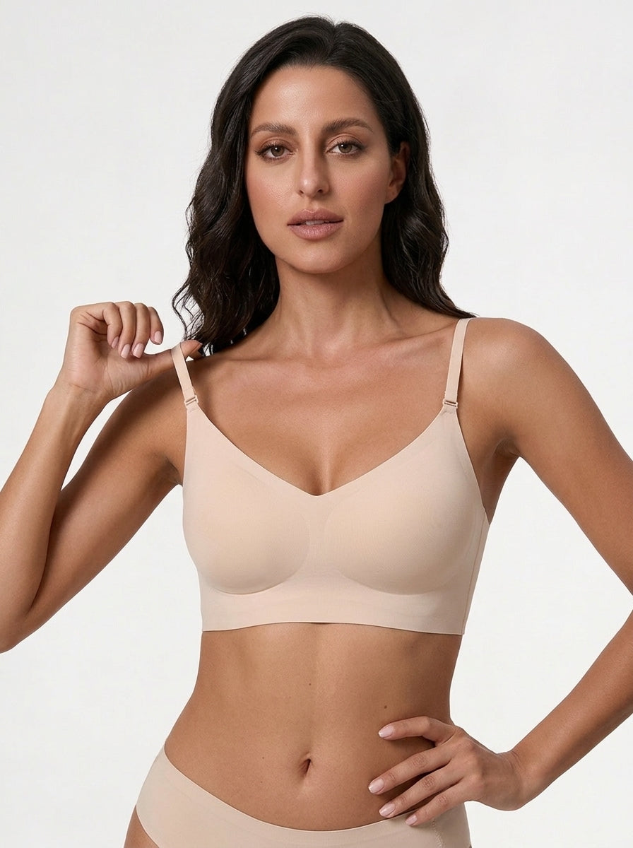 Zephrina low-back smooth bra in nude