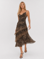 Kaelin Leopard Midi Dress