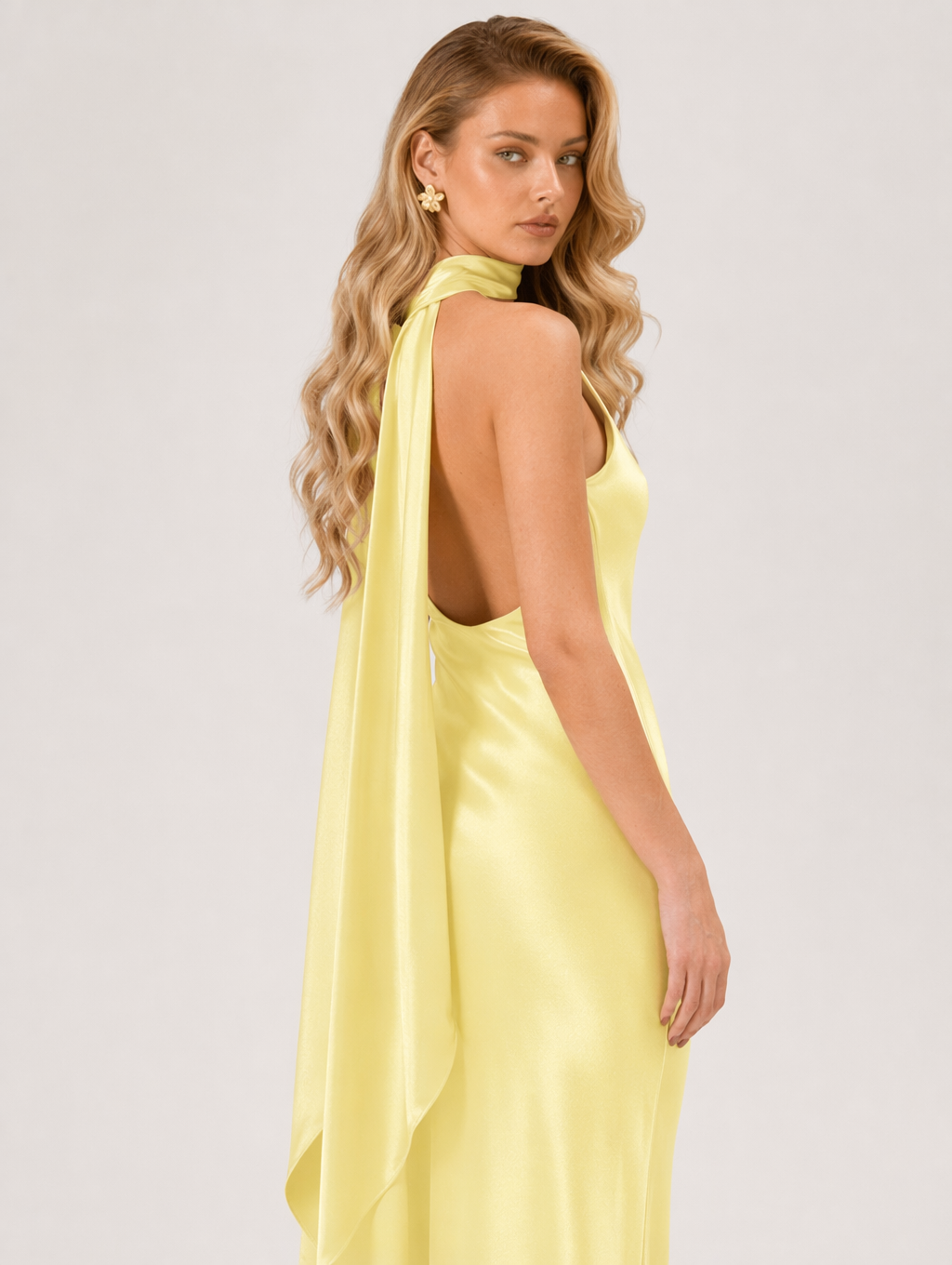One-Shoulder Evening Maxi Dress