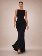 Zephrina Jovienne sleeveless knit maxi dress in black