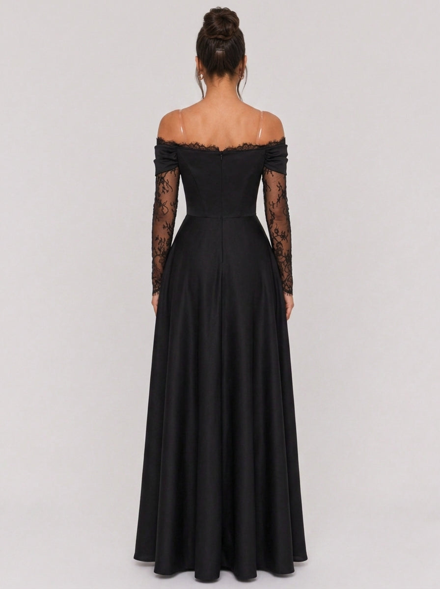 Zephrina Celestine lace sleeve maxi dress