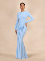 Zephrina Maelis ruched knit maxi dress