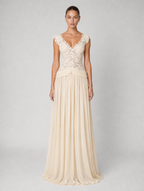 Vivienne Maxi-Kleid in Creme
