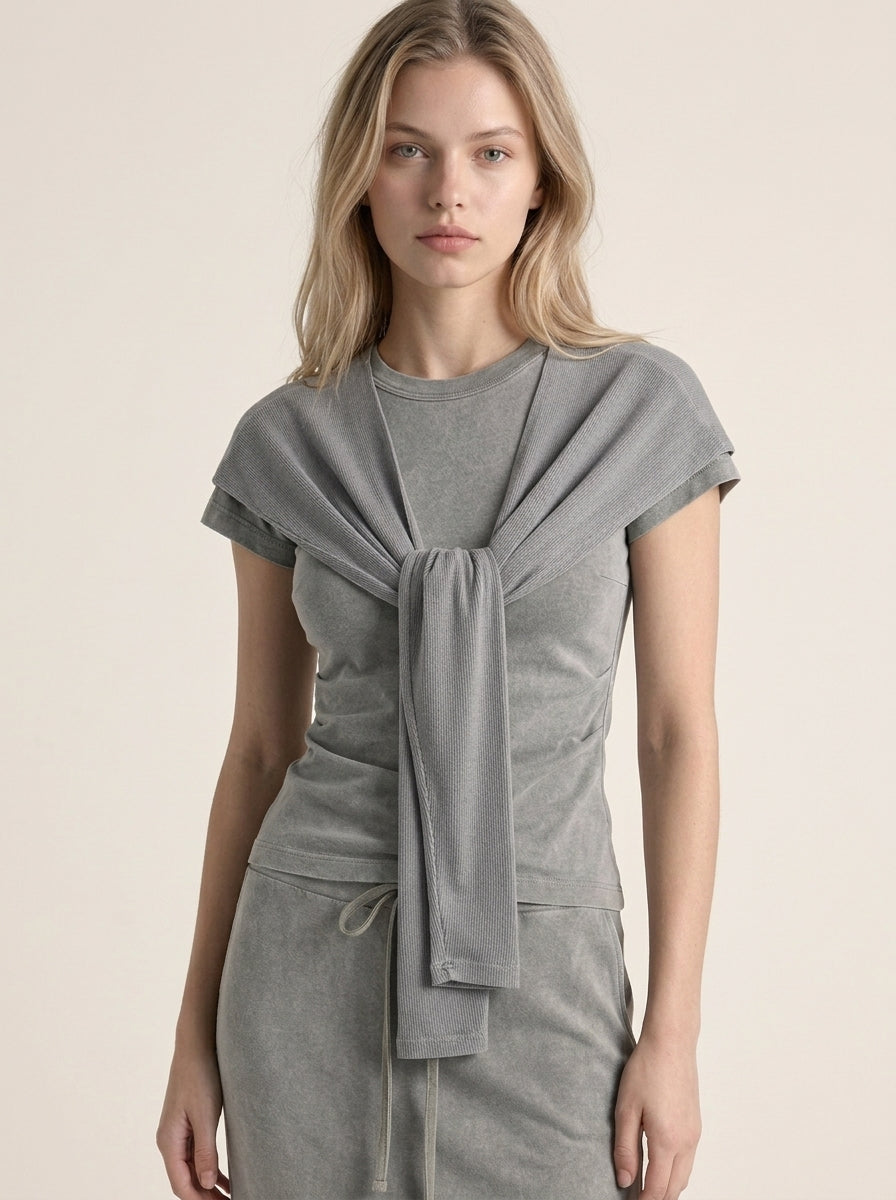 Ballet-Inspired Knit Shoulder Wrap