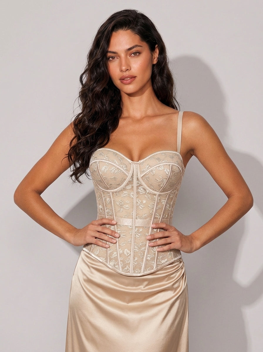 Zephrina Isadora sheer lace bra in white