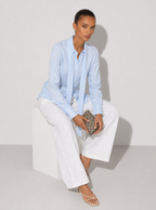 Clara Cotton Tie-Neck Shirt