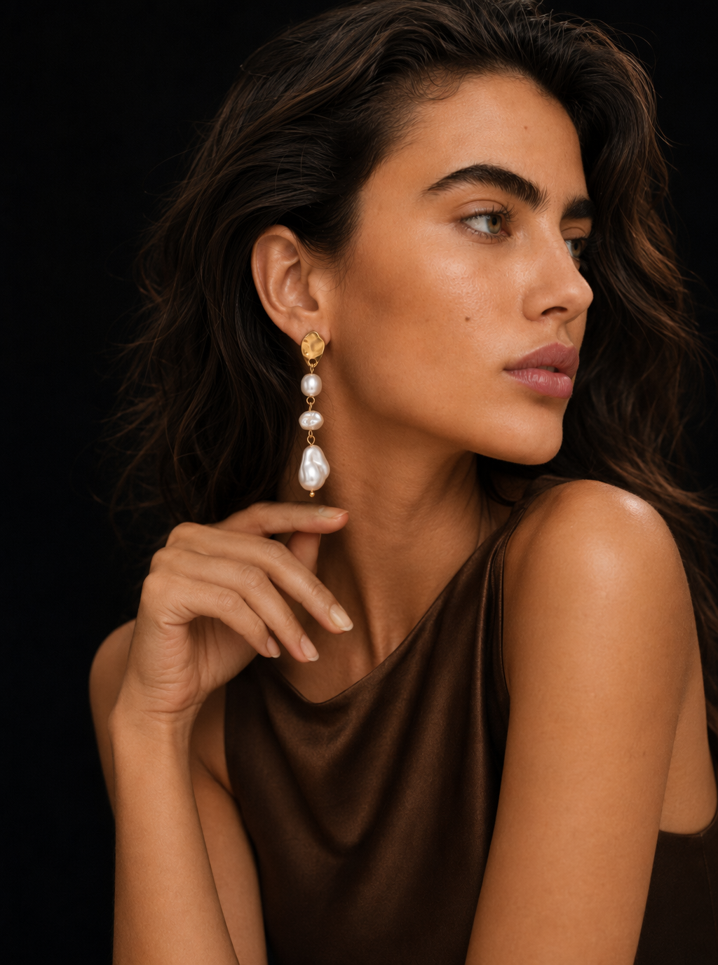 Maelina Pearl Drop Earring