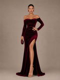 Winifred Off-Shoulder Velvet Maxi Dress