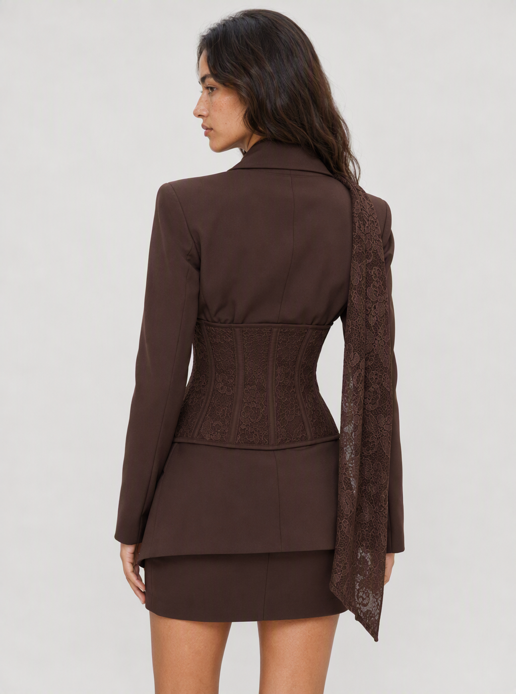 Zephrina Verena lace tailored set