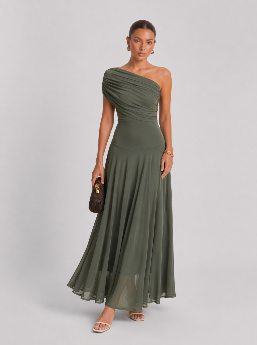 Grace One Shoulder Maxi Dress