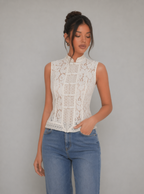 Joanna Floral Lace Blouse