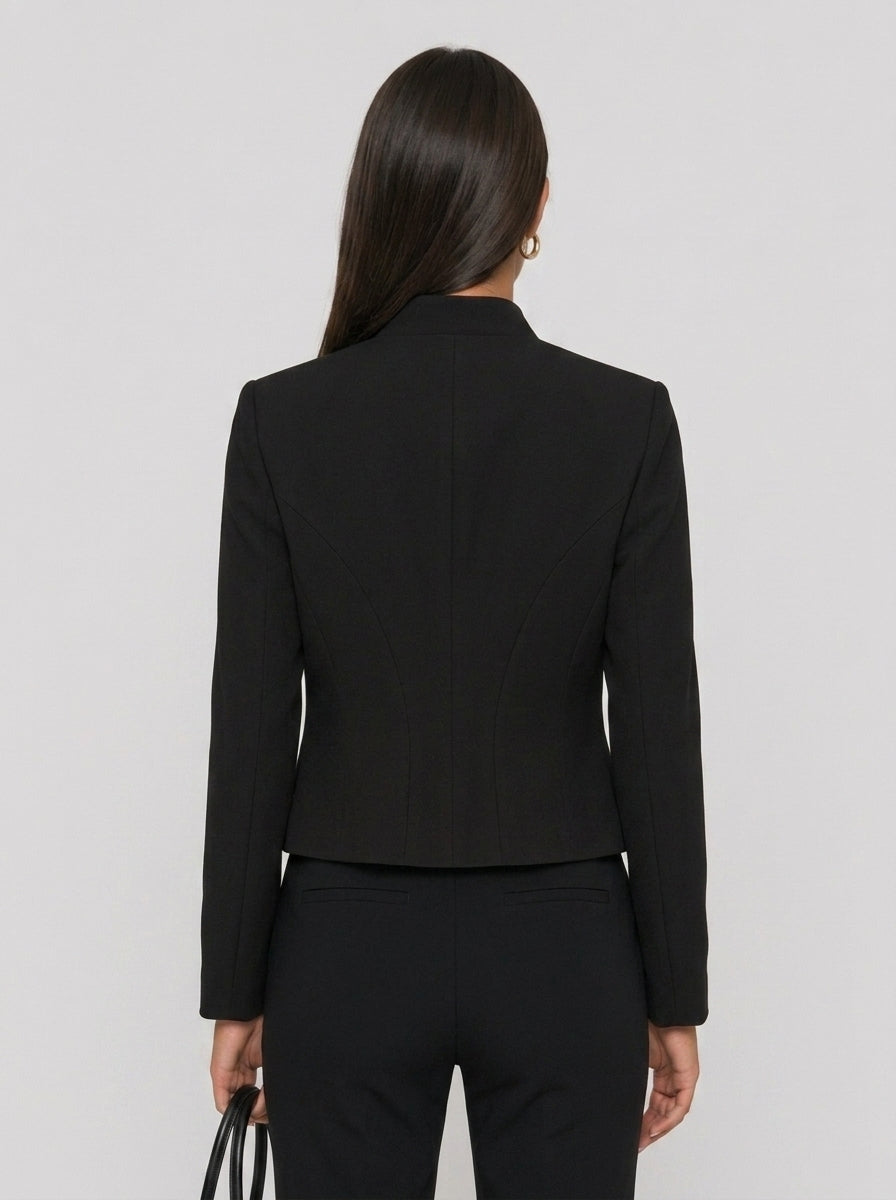 Zephrina Linnea military button jacket in black
