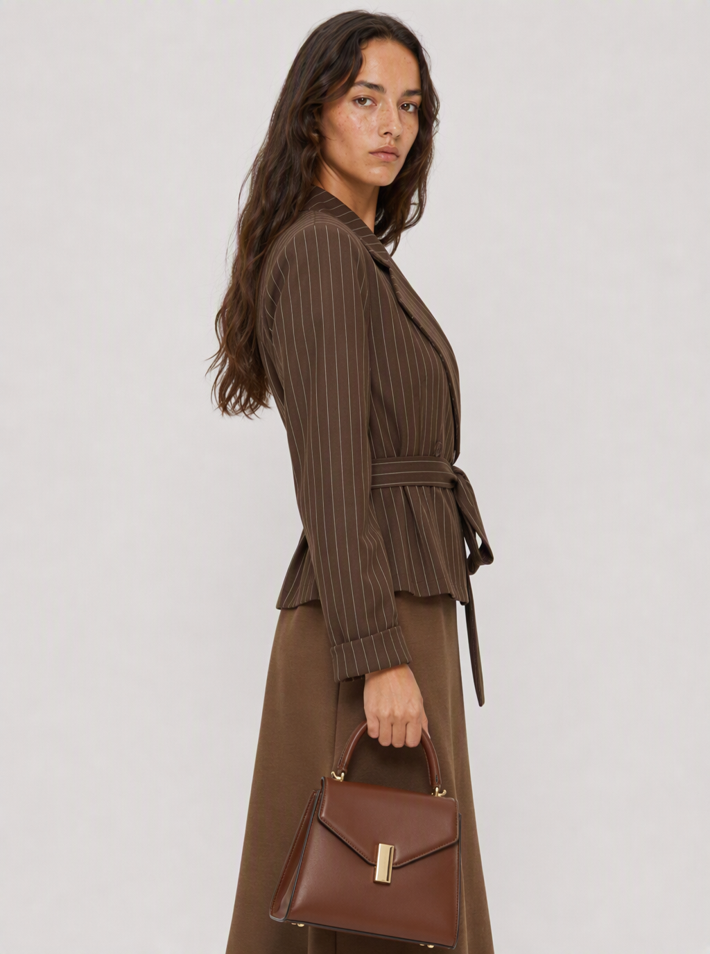 Zephrina Cambria belted stripe set