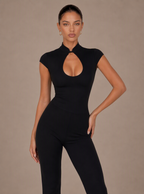 Zephrina Quinelle cutout knit top