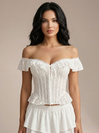 Althea Ruffle Corset Bra