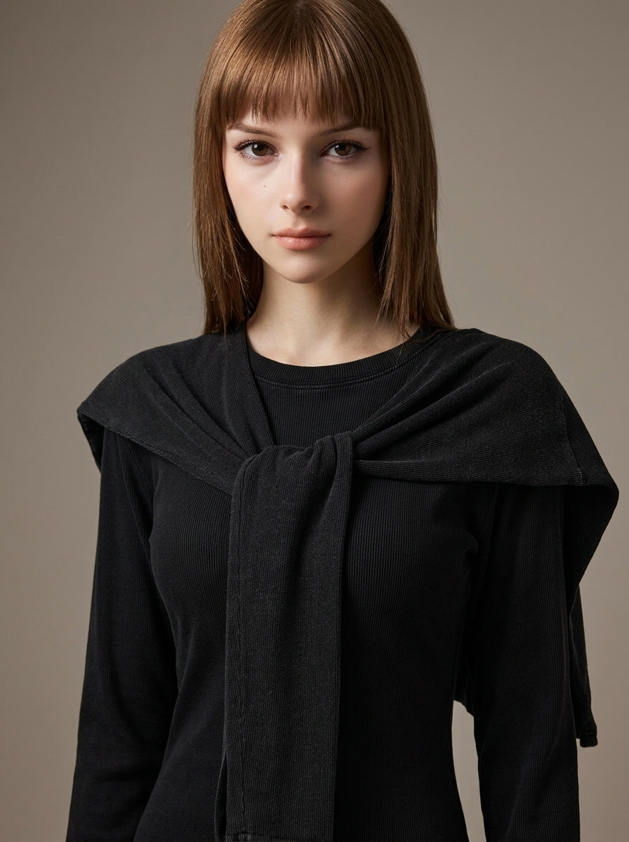 Ballet-Inspired Knit Shoulder Wrap
