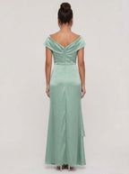 Zephrina Honora ruched satin maxi dress