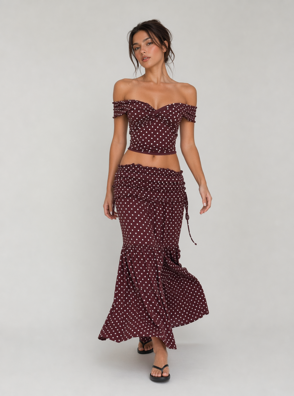Zephrina Polka zweiteiliges Maxi-Set
