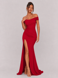 Melisande Off-Shoulder Slit Maxi Dress