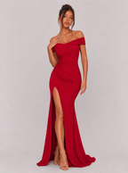 Melisande Off-Shoulder Slit Maxi Dress