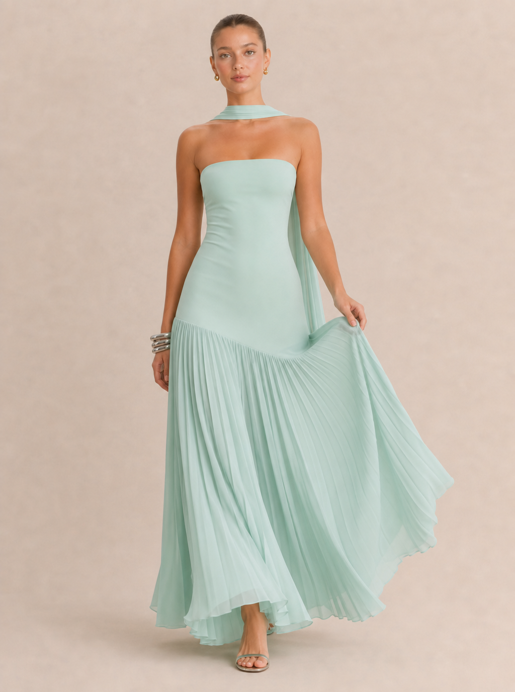 Miranda Bandeau Maxikleid