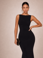 Zephrina Jovienne sleeveless knit maxi dress in black