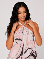 Zephrina Sophia Halter Swing Mini Dress