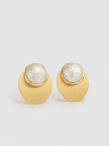 Vespera Round Pearl Earring
