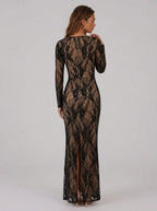 Zephrina Paloma lace mesh maxi dress