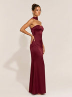Blair Neck Tie Meerjungfrau Maxikleid