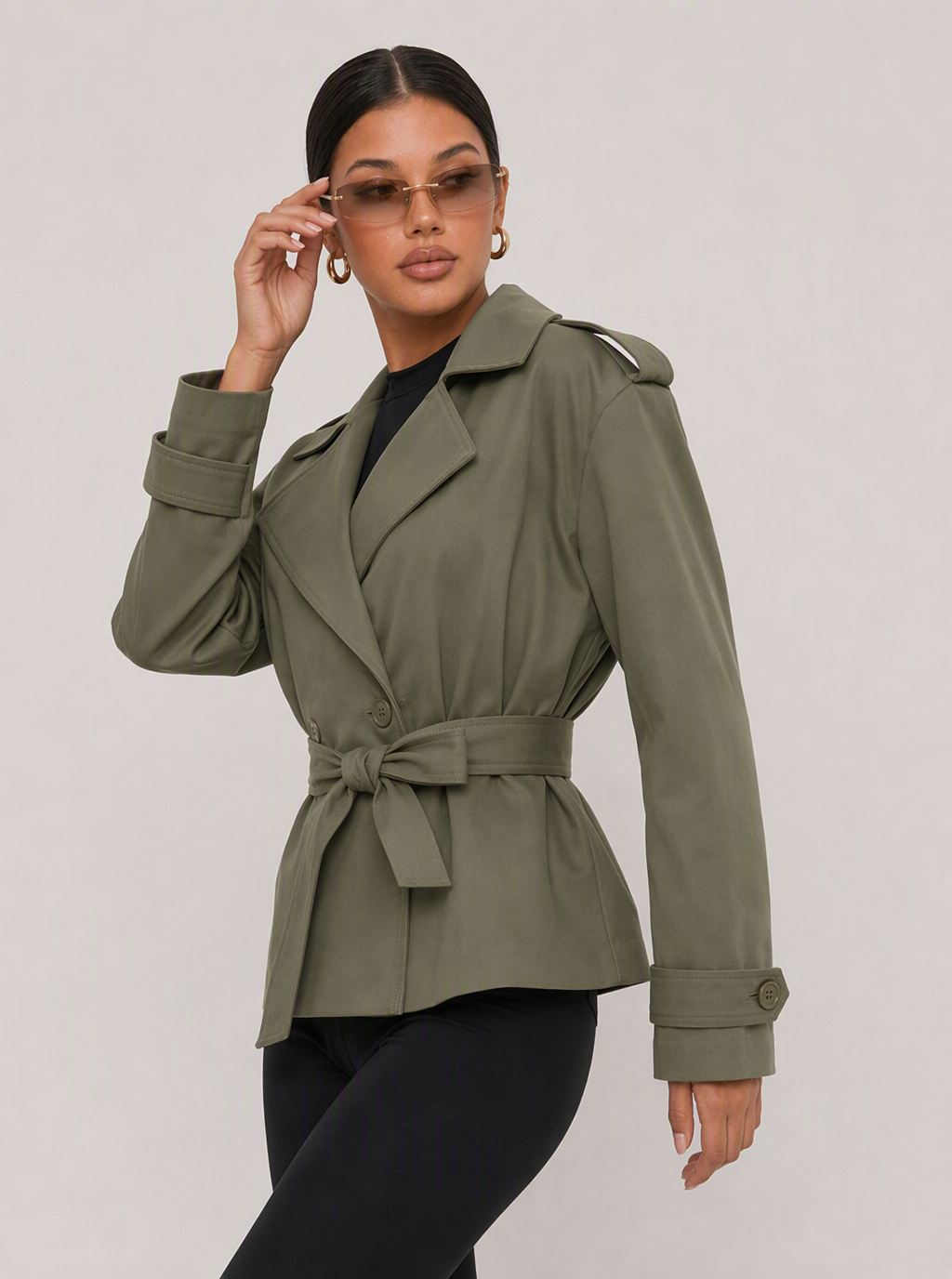 Nadine Belted Trench Coat