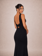 Zephrina Jovienne sleeveless knit maxi dress in black