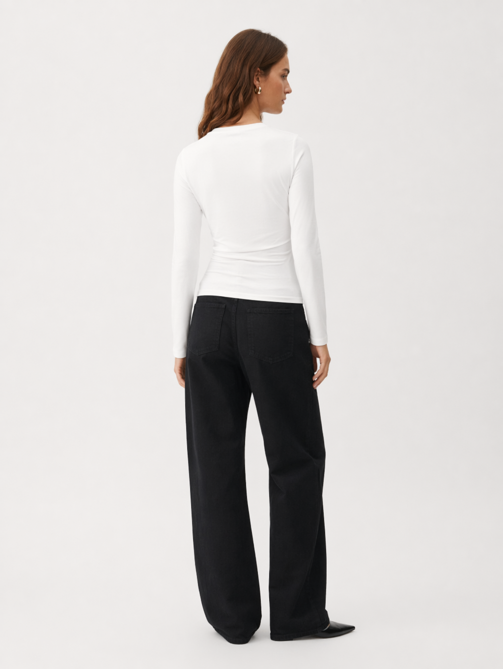 Twist-Front Long Sleeve Top