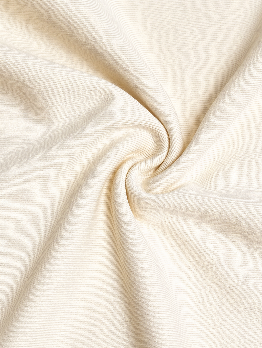 Cream Shawl Collar Long-Sleeve Top