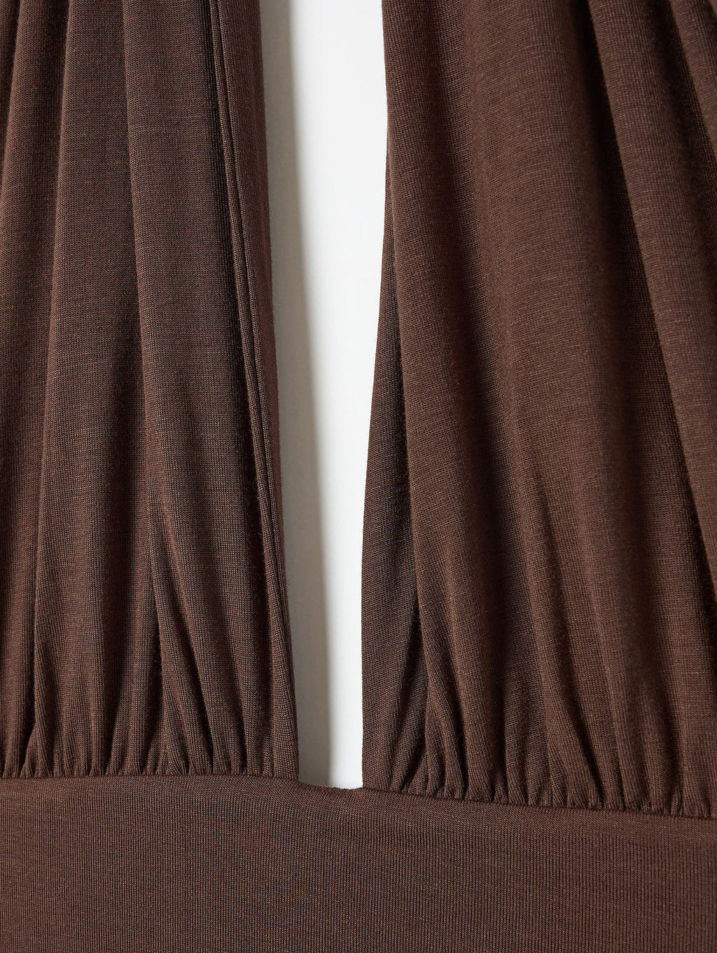 Halter Neck Deep V Maxi Dress